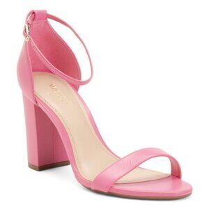 AREZZO Made In Brazil Leather Isabelli High Block Sandals